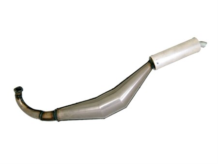 Puch Maxi Auspuff Simonini Blank mit Alu Dämpfer