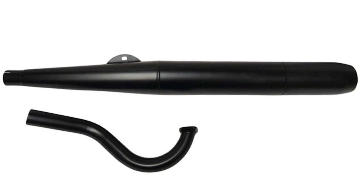 Puch Maxi E50 Auspuff Zigarre Schwarz 28mm
