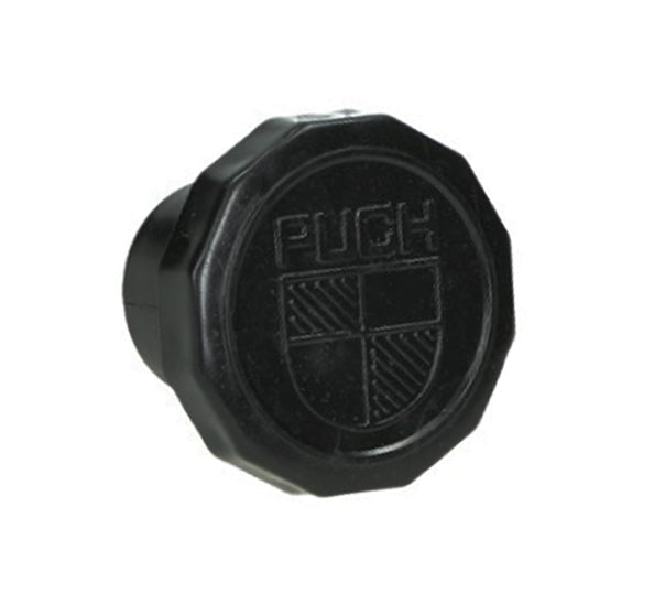Tankdeckel 30mm Puch Maxi wie Original mit Logo schwarz