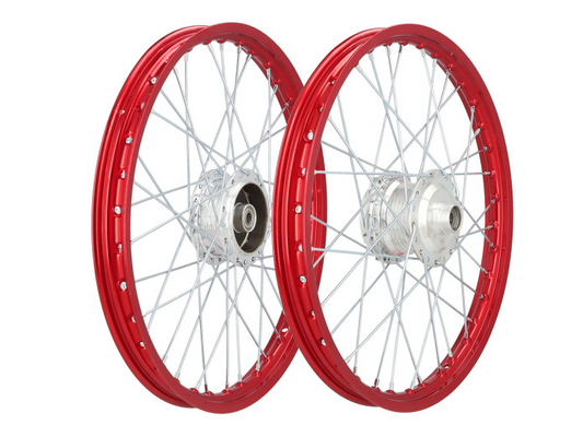Speichenrad 17x1.20 Alu Rigida Satz Rot Puch Maxi S N