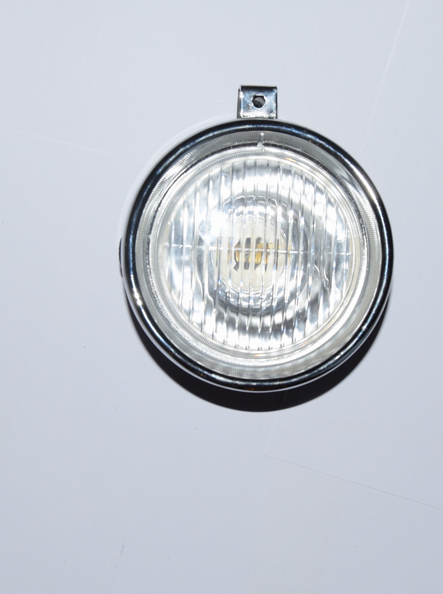 Scheinwerfer Rund Classic Schwarz mit Chrom